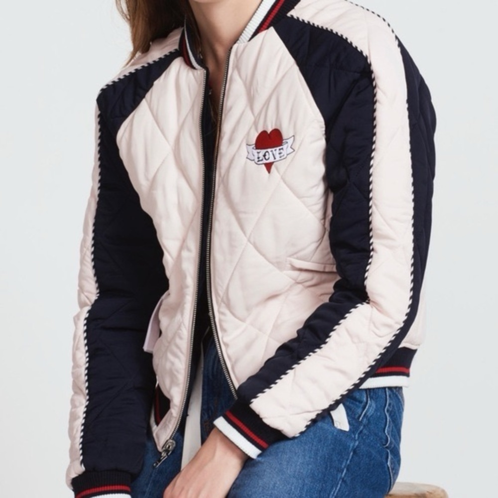 Sandro Phedre reversible Velvet Baseball Jacket size 1 (US 4) - Picture 2 of 12